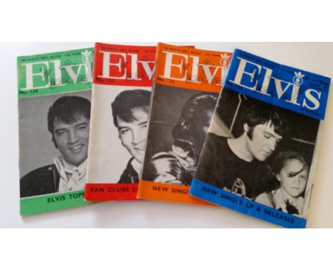 POP MUSIC, booklets, Elvis Monthly, Nos. between 125-319, creased (1), some scuffing to covers, G to VG, 19