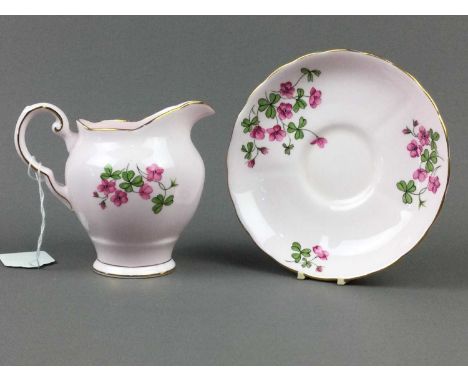 TUSCAN 'WOOD SORREL' PATTERN PART TEA SERVICE,along with other tea ware