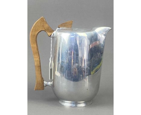 PICQUOT WARE FOUR PIECE TEA SERVICE,along with two cased sets of fish cutlery