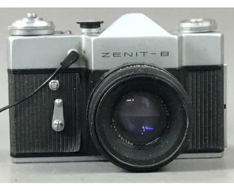 COLLECTION OF VINTAGE CAMERAS,including Polaroid and Zenit-B