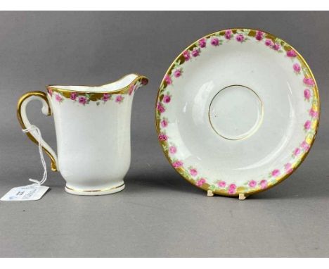 FLORAL AND GILT PART TEA SERVICE,along with other tea ware 
