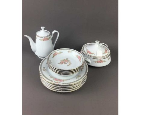 CROWN MING PART DINNER SERVICE,along with two floral decorated tea services