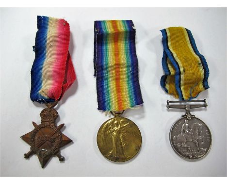 George V WWI Trio, consisting of 14/ 15 Star, War and Victory medals to: 55-9241 Private G.W. Perkins Army Service Corps. 