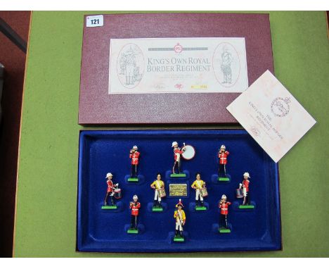 A Set of W. Britain Model Figures; The Kings Own Royal Border Regiment, No.782 of 6000 sets, as new boxed. 