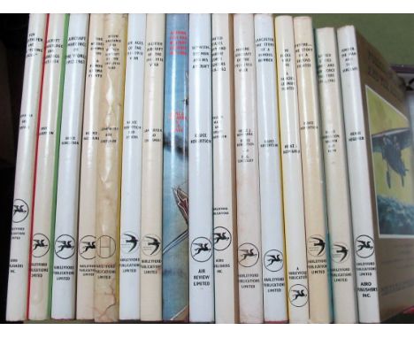 A Collection of Sixteen Hardback Books, military aircraft themed (Harleywood/Aero Publishers) including Russian Civil and Mil