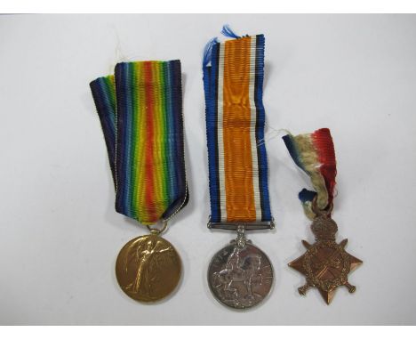 George V WWI Trio, consisting of 14/15 Star, War and Victory medals, to: M2-104827 Private W.E. Wrathall Army Service Corps. 