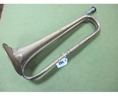 A WWI Boosey & Co Military Bugle, dated 1916 with war department arrow. 