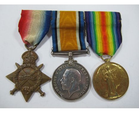 George V WWI Trio, consisting of 14/15 Star, War and Victory medals to: M2-049480 Private R.J.Bunyan Army Service Corps, moun