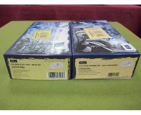 Two Sets of W. Britiain Model Figures, 17110 Union Command Set- 69th Pennsylvania, and 17295 Hold At All Costs- Add-On Set, a