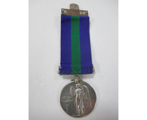 A George VI General Service Medal, to 22340480, Private K.Fox, Kings Own Light Infantry. 