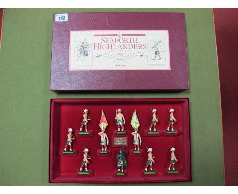 A Set of W. Britain Model Figures; No.2972 of 7000 Seaforth Highlanders, The Ross-Shire Buffs Duke of Albany's, as new, boxed