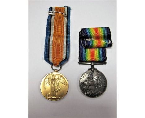 A WWI Medal Duo, made up of War medal and Victory medal to 9-7752 PTG W Swift Durham Light Infantry. 