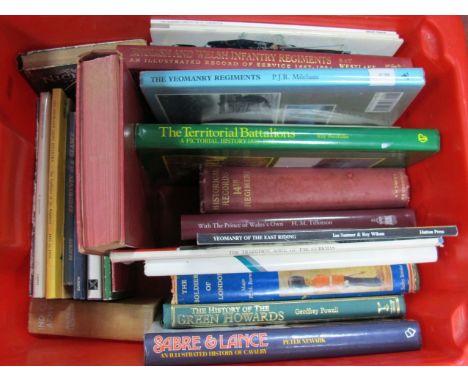 A Collection of Books Concerning Historical Military Regiments, Throughout The World, including "The Yeomanry Regiments" by P