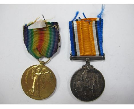 George V WWI Duo, consisting of War and Victory, to: 53174 Private A. Drayton Yorkshire Light Infantry. 