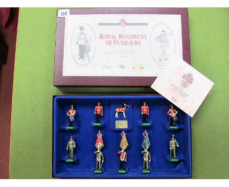 A Set of W. Britain Model Figures, The Royal Regiment of Fusiliers (The 5th, 6th, 7th and 20th Regiments of Foot) No.2666 of 