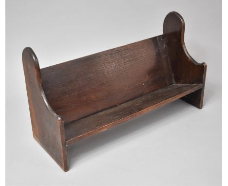 An Edwardian Oak Book Trough, 48cm wide 