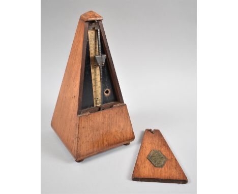 A Vintage Metronome, Maelzel, 22cm High, Complete with Key 