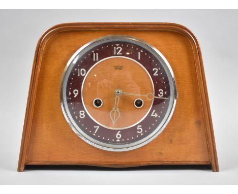 A Mid 20th Century Smiths Enfield Mantel Clock, 27cm wide 