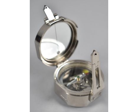 A Reproduction Chromed Sine Compass as Made by Stanley of London 
