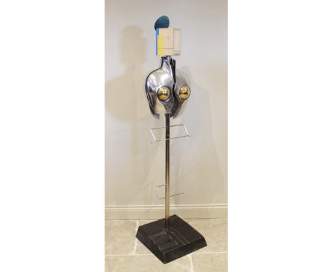 Nigel Coates (British, b.1949), a mannequin or valet designed for The Waldorf Hotel, in chrome-plated steel, aluminium, brass