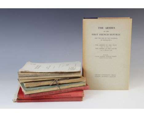 Phipps (Col. R.W.), THE ARMIES OF THE FRENCH REPUBLIC, first edition, clipped DJ, blue cloth boards, five fold out maps and o