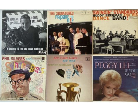 SWING BIG BANDS &amp; ORCHESTRAS - US RELEASES - LPs. Amazing collection of about 90 x LPs Artists/titles include Buddy Bregm