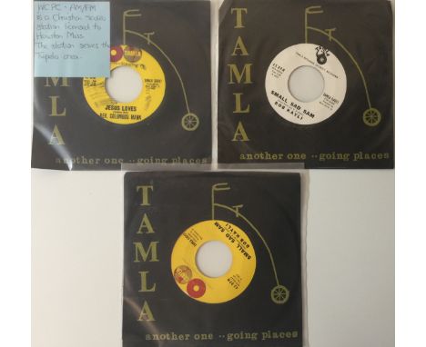 TAMLA - SOUL/GOSPEL US 7" RARITIES. Super selection of 3 x hard to find US Tamla 7" cuts. Titles are Rev. Columbus Mann - Jes