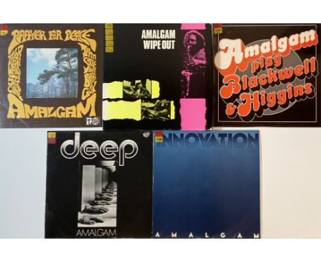 AMALGAM - LPs. Tremendous bundle of 4 x LPs and 1 x scarce LP box set from Trevor Watts and Amalgam. Titles are Wipe Out (IMP