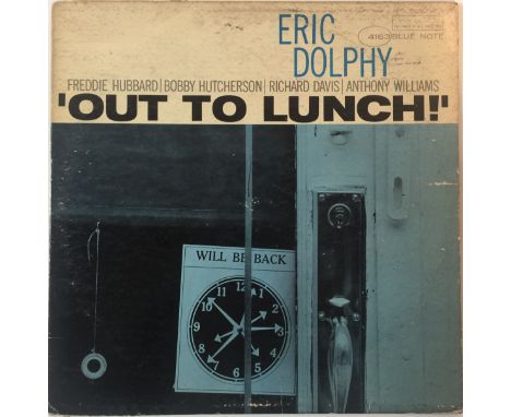 ERIC DOLPHY - OUT TO LUNCH! LP (US ORIGINAL BLUE NOTE - BLP 4163). Heading out with Eric Dolphy, Freddie Hubbard, Bobby Hutch
