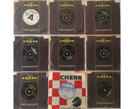 CHESS (UK) 7" COLLECTION. Brilliant instant collection of 22 x original UK Chess 45s, all "Rock, Rhythm and Jazz!" Artists/ti