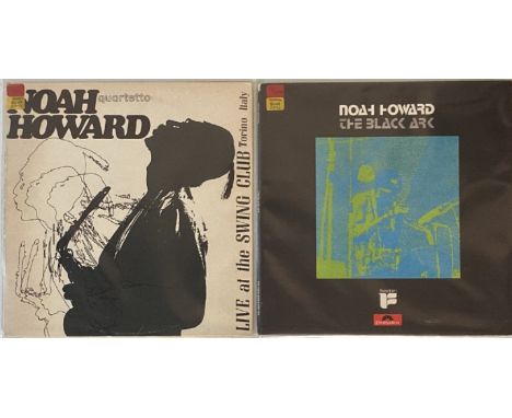 NOAH HOWARD - LPs. Ace pack of 2 x always hard to find LPs from the free jazz alto saxophonist specialist. Titles are Live At