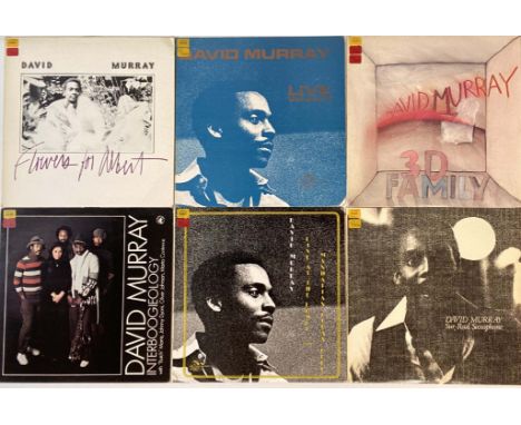 DAVID MURRAY - LPs. Superb collection of 22 x LPs featuring the woodwind expert. Titles include 3D Family (hat U/V), Sur-Real