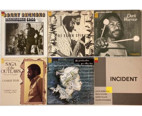 FREE/AVANT/IMPROVISATION JAZZ - LPs. 31 LPs for all you super cool cats. Artists/titles include Khan Jamal Quartet - Dark War