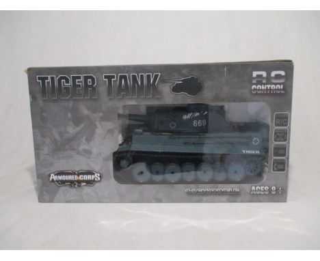 A boxed C.D.L Toys radio control Armoured Corps Tiger Tank (No CDL-11669) - no controller