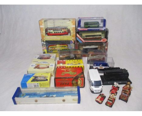 A collection of mainly boxed die-cast vehicles including Corgi The Original Omnibus, Corgi Classic Commercials, Matchbox Mode