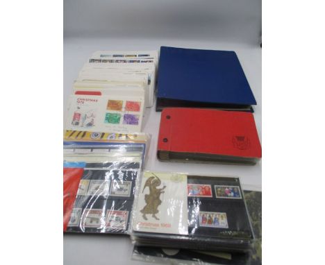 A collection of first day covers in two albums, one of which contains covers ranging from 1966 - 1976, and a number of loose 