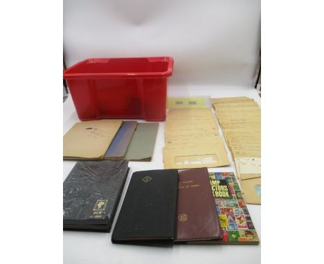 A collection of loose stamps, three mini stamp albums, a postage stamps of the republic of China album, envelopes of Machin s