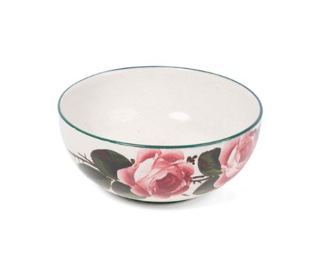 Wemyss Cabbage Rose bowl, 20cm diameter.  In good condition with no obvious damage or restoration. Some surface wear.
