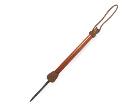 Rare early c19th Napoleonic War Era Royal Navy Bosun's Starter, life preserver, press gang cosh or persuader made from malacc