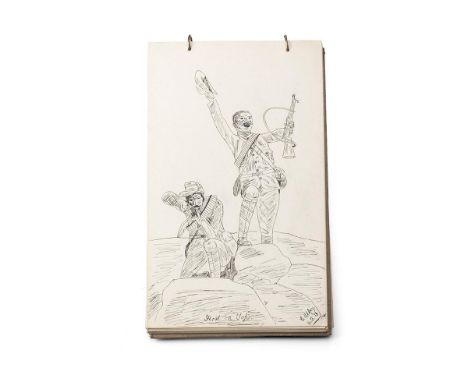A WW1 1917 dated photograph album belonging to John E Blair Royal Flying Corps 'snaps in training' with images of aircraft cr