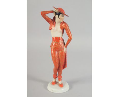 A ROSENTHAL ART DECO PORCELAIN MODEL "CARMEN", Spanish Dancer. 9ins high.