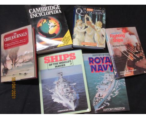 67 One box: Naval warfare interest, mostly large format, 16 titles including BRITISH WARSHIPS OF THE SECOND WORLD WAR - A FOL