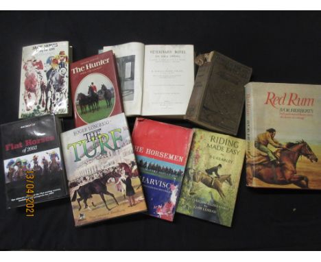 54 One box: Horses and Horse racing interest, 23 titles including THE AUTOBIOGRAPHY OF LESTER PIGOTT + IVOR HERBERT: RED RUM 