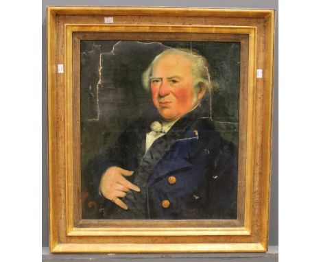 19th century, possibly Jewish School, bust length portrait of Michael Emanuel of Portsmouth (1767-1836). After the original h