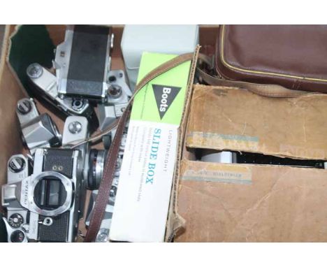 LOT OF VINTAGE CAMERAS
including three Pentax camera, a Penona camera, a Zenit-E camera, etc.; together with a Yashica camera