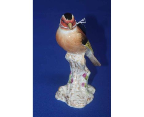 ROYAL WORCESTER FIGURE OF A GOLDFINCH 
pattern number 2667, 15.5cm high