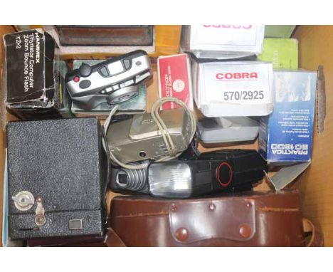 LOT OF VINTAGE CAMERAS
including a Kodak EK100 instant camera, a Pentax Espio 738g camera, a Nikon Lite Touch Zoom 120ED AF c
