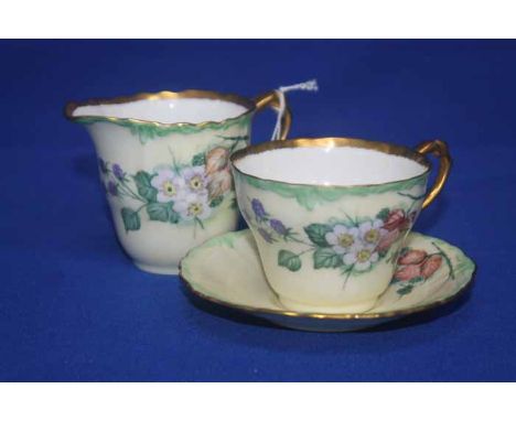 PARAGON HANDPAINTED TEA SERVICE 
with floral decoration 