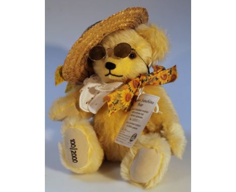 A Hermann mohair Teddy bear, Summer Sunshine, no. 100/2000, 35cm high.