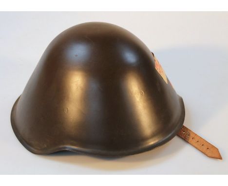 An East German infantry steel helmet.